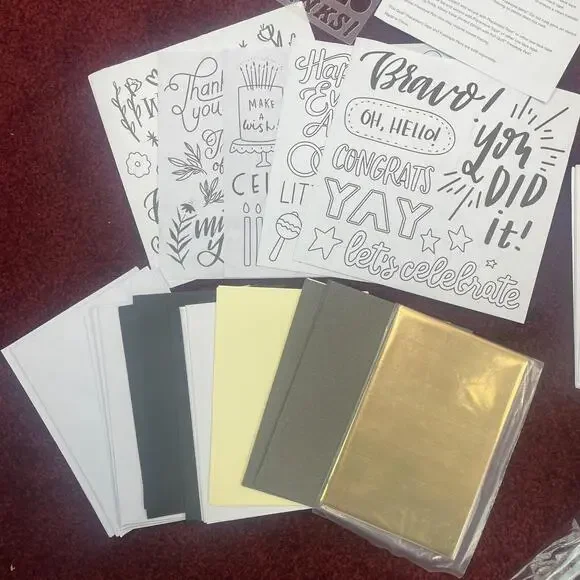 Lot American Kingston Crafts Card Making Kits Stencils Stamps Dies MIXED Sets - Picture 5 of 9